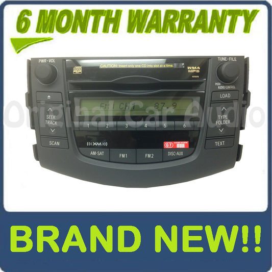 06 07 08 09 2010 Toyota Rav4 XM Radio MP3 6 Disc Changer CD Player 86120-0R100