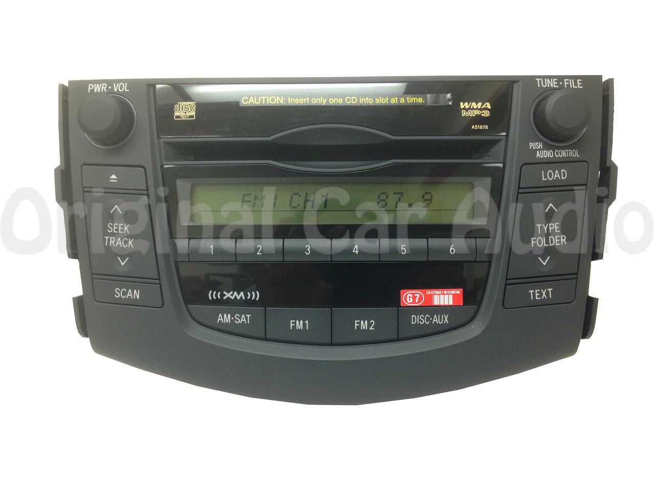 06 07 08 09 2010 Toyota Rav4 XM Radio MP3 6 Disc Changer CD Player 86120-0R100
