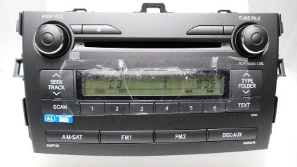 Toyota Corolla Radio MP3 CD Player 86120-02B00 2009-2011