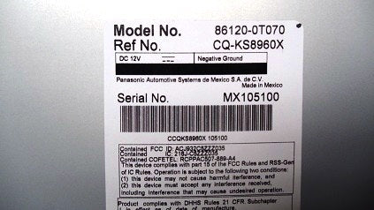 NEW Toyota Venza JBL Radio MP3 6 CD Changer 2009 2010 2011