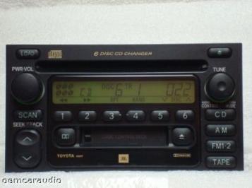 2000 - 2003 Toyota Sienna OEM Radio Tape 6 CD Changer A56819