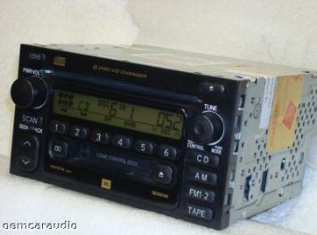 Remanufactured Toyota Radio Tape and 6 CD Changer 86120-08140 Sienna 2000 2001 2002 2003