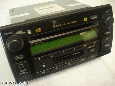Toyota Camry JBL Radio Tape and 6 Disc CD Changer 86120-AA060 2002-2004