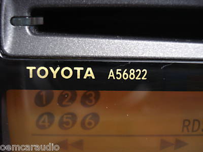 Toyota Camry SE JBL RDS Radio Tape and 6 CD Changer 86120-AA090 2002-2004