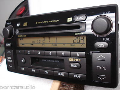Toyota Camry SE JBL RDS Radio Tape and 6 CD Changer 86120-AA090 2002-2004
