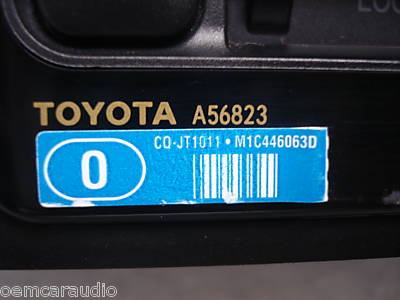 Toyota Tacoma Radio Tape and CD Player 86120-AD040 1990-2001
