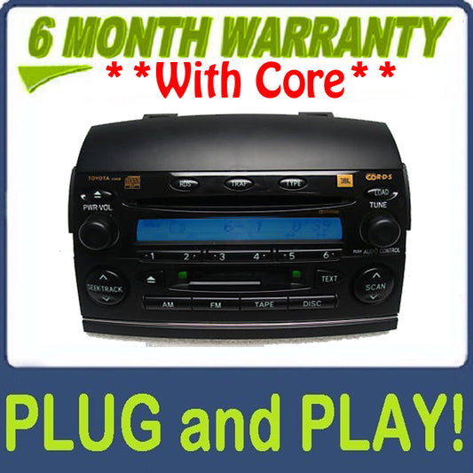 2004 - 2008 Sienna JBL Radio Tape and 6 CD Changer