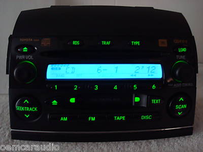 2004 - 2008 Sienna JBL Radio Tape and 6 CD Changer