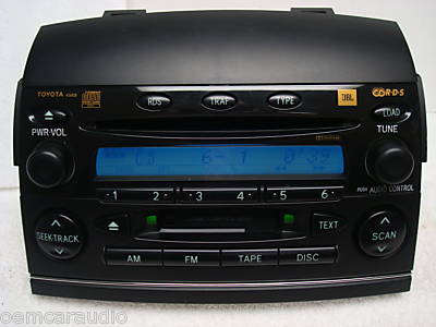 2004 - 2008 Sienna JBL Radio Tape and 6 CD Changer