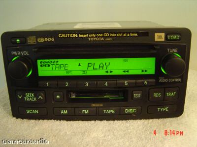 NEW Toyota JBL Sequoia Tundra Radio 6 Disc Changer CD Tape Cassette Player 86120-0C120 2003 2004