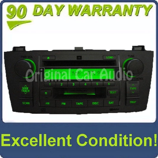 2004 - 2008 Toyota Solara JBL OEM Sat Radio 6 Disc CD Changer Tape Cassette A56831