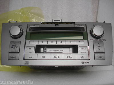 2004 - 2008 Toyota Solara JBL OEM Sat Radio 6 Disc CD Changer Tape Cassette A56831