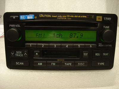 2003 2004 Toyota Tundra Sequoia Radio Tape 6 CD Player a56835 a56829