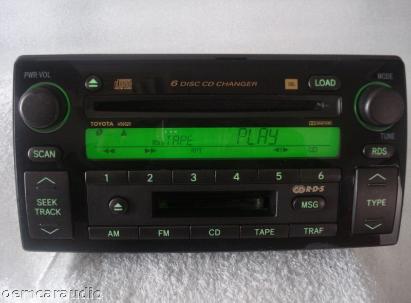 Toyota Camry JBL Radio Tape 6 Disc CD Changer Stereo OEM
