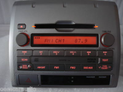 2005 - 2011 Toyota Tacoma XM  Radio MP3 and CD Player