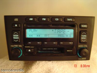 Toyota Avalon Radio Tape and CD Player 86120-AC080 2000-2004