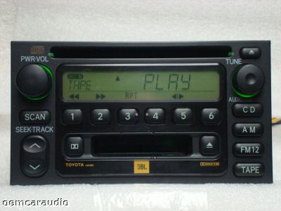 Toyota Camry Sequoia Tundra Sienna JBL Radio Tape and CD Player