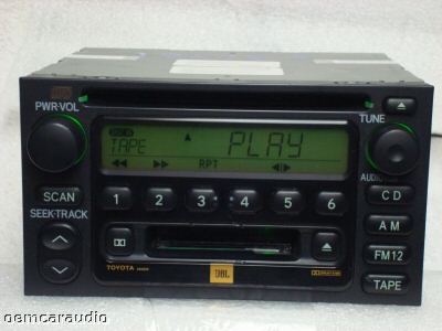 Toyota Camry Sequoia Tundra Sienna JBL Radio Tape and CD Player