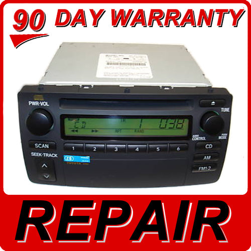 Repair Service Toyota Corolla CD Player A51802 A56821 A51813