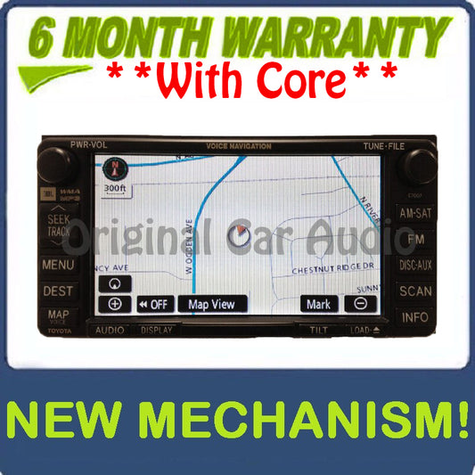 Remanufactured 2004 - 2010 Toyota Sienna OEM Navigation System GPS Radio E7007