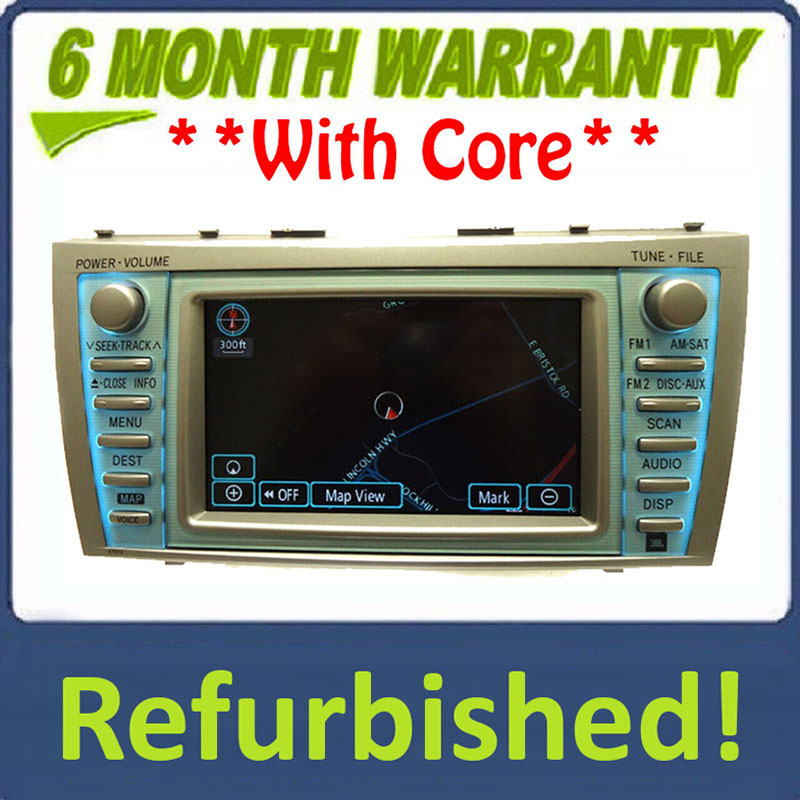 Refurbished 2007 - 2009 TOYOTA Camry Hybrid OEM GPS Navigation Radio Stereo LCD Display Touch Screen Monitor E7011