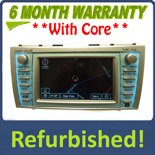 Refurbished 2007 - 2009 TOYOTA Camry Hybrid OEM GPS Navigation Radio Stereo LCD Display Touch Screen Monitor E7011