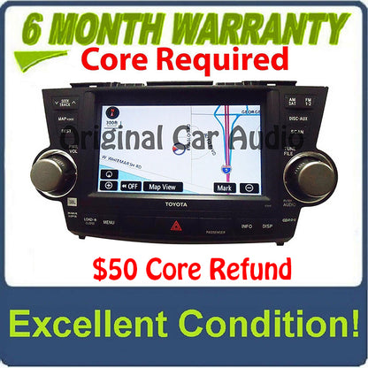 Toyota Highlander HYBRID Navigation GPS E7015 Radio CD Player oem