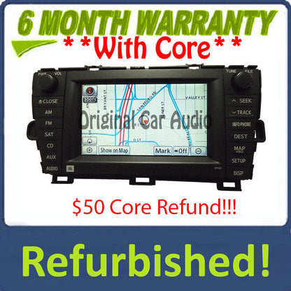 Refurbished E7022 Toyota Prius jbl navigation gps system radio 2010 2011