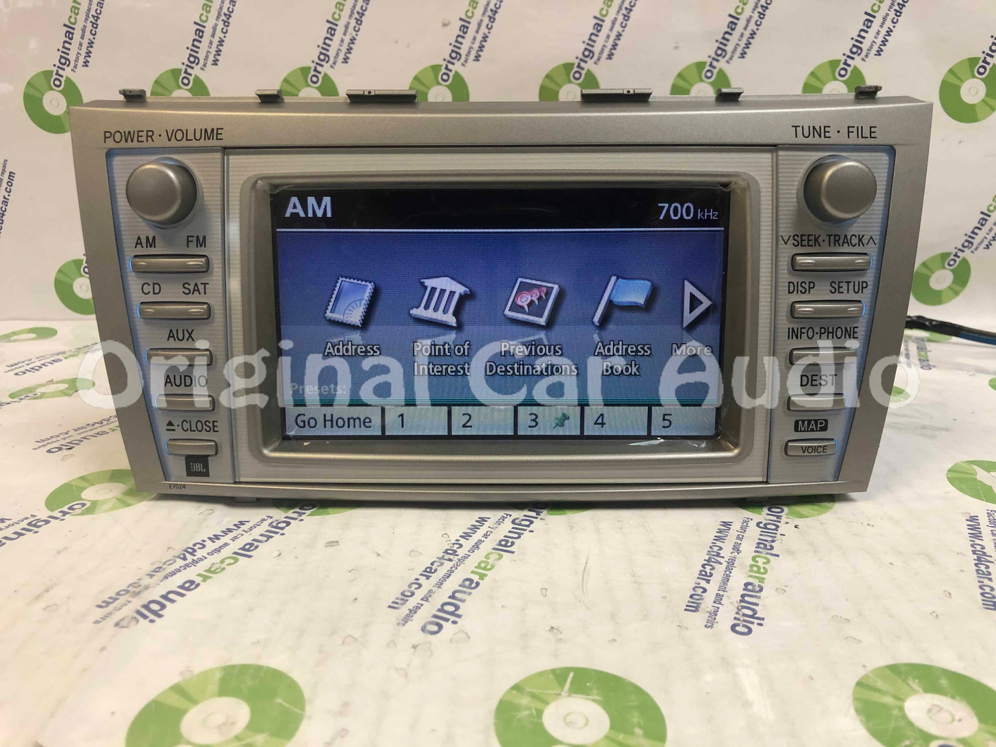 Refurbished 2010 2011 10 11 TOYOTA Camry OEM JBL Navigation GPS System Radio Stereo 4 Disc Changer CD Player E7024 New Screen
