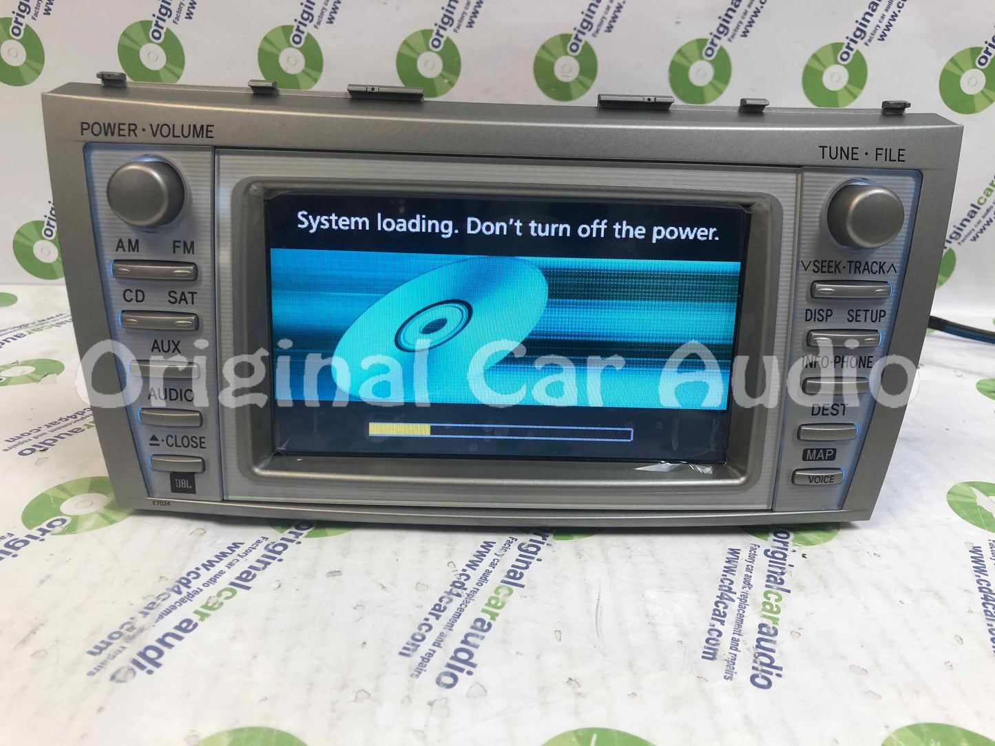 Refurbished 2010 2011 10 11 TOYOTA Camry OEM JBL Navigation GPS System Radio Stereo 4 Disc Changer CD Player E7024 New Screen