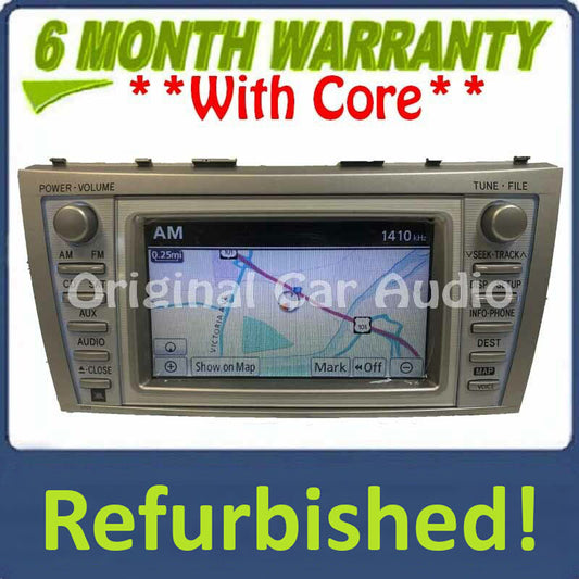 Refurbished 2010 2011 10 11 TOYOTA Camry OEM JBL Navigation GPS System Radio Stereo 4 Disc Changer CD Player E7024 New Screen