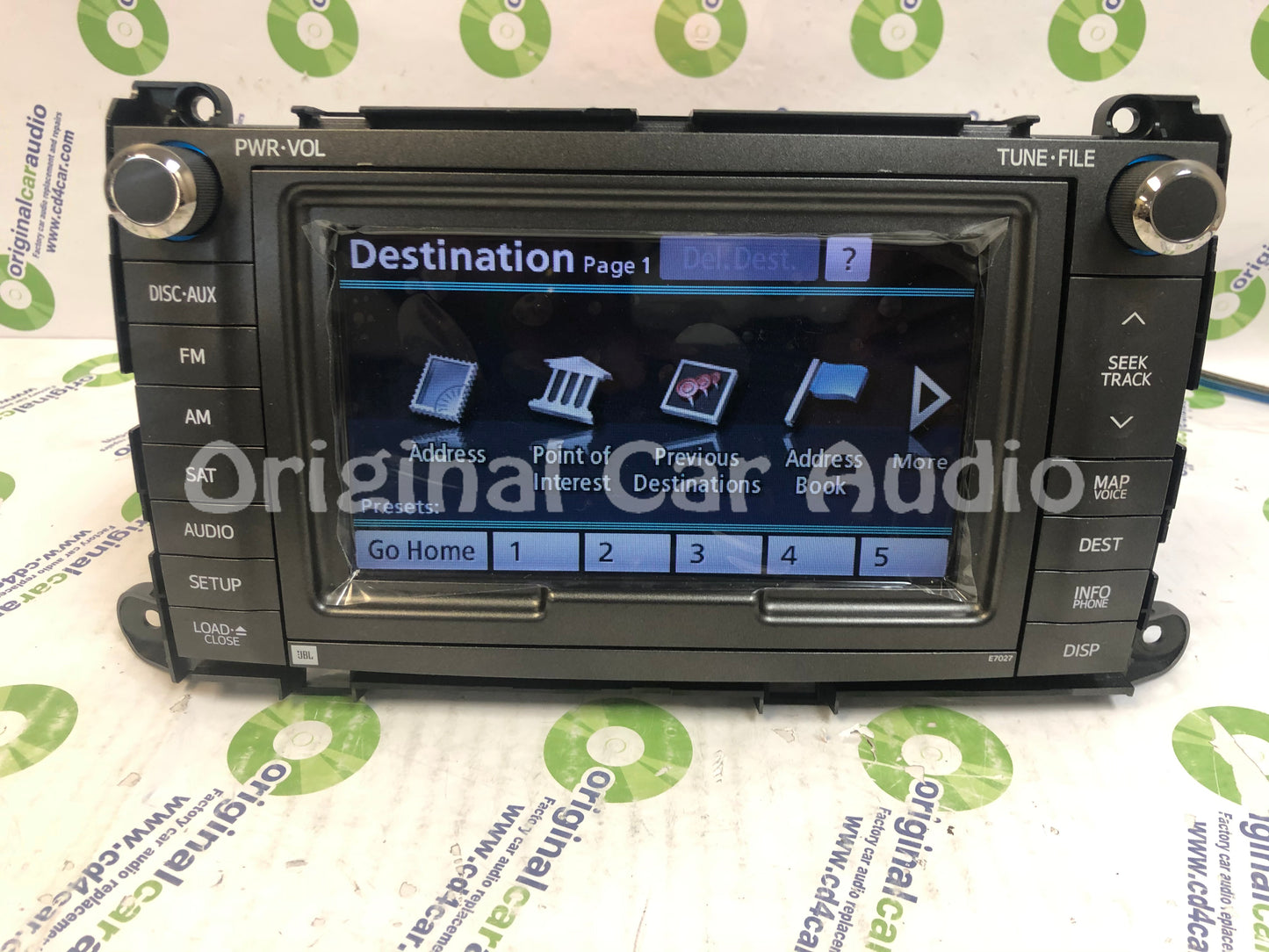 Refurbished Toyota Sienna Navigation Radio CD Player Bluetooth E7027 JBL