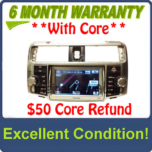2010 - 2013 Toyota 4Runner OEM JBL Navigation GPS Radio AM FM 4 Disc Changer MP3 CD Player E7028