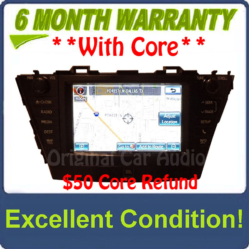 2012-2014 Toyota Prius JBL Radio GreenEdge Navigation E7034 CD Player