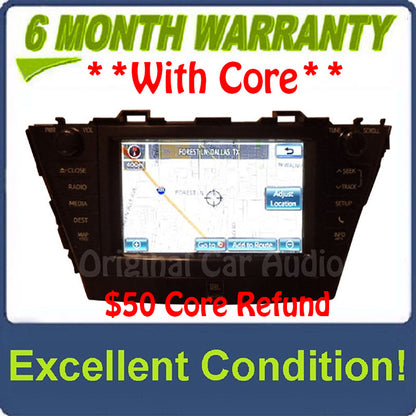 2012-2014 Toyota Prius JBL Radio GreenEdge Navigation E7034 CD Player
