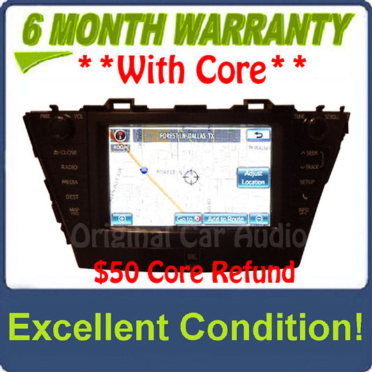 2012-2014 Toyota Prius JBL Radio GreenEdge Navigation E7034 CD Player