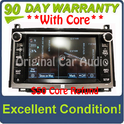 2013 2014 Toyota Venza Navigation GPS JBL Radio AM FM MP3 CD player Bluetooth stereo E7038