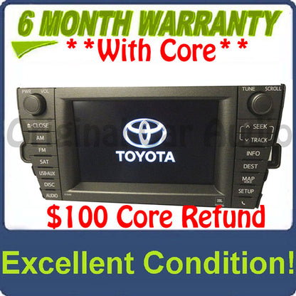 2013 2014 Toyota Prius OEM Navigation GPS 4 Disc Changer Receiver AM FM Radio MP3 CD Player E7040, 86100-47240