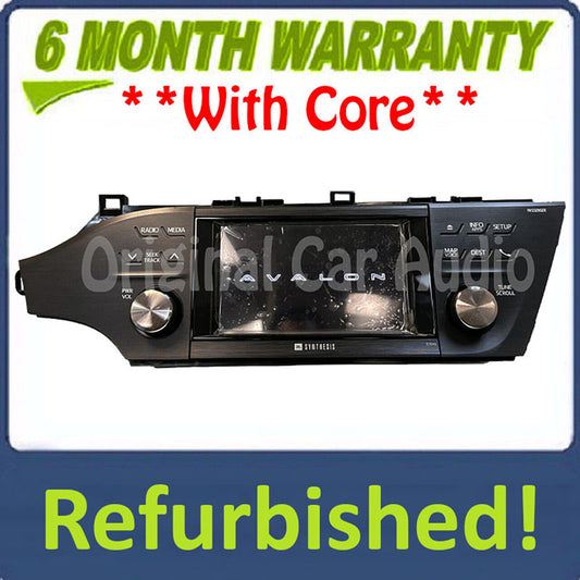 Refurbished 2013 - 2016 Toyota Avalon OEM JBL GPS Navigation Bluetooth MP3 AM FM SAT Radio