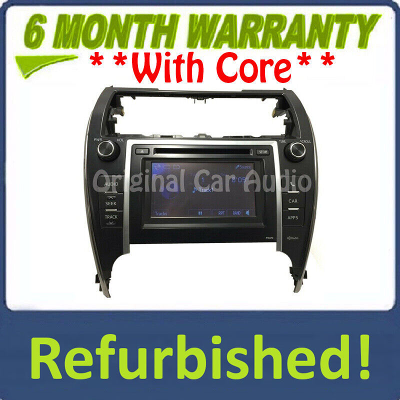 Refurbished 2013 Toyota Camry Touch Screen Radio CD Disc Player P10470