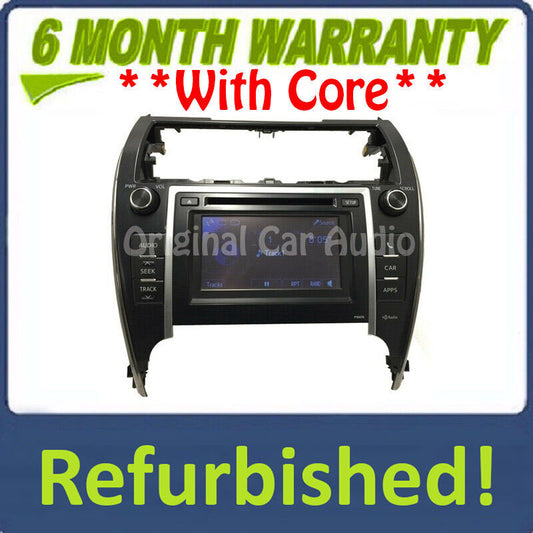 Refurbished 2013 Toyota Camry Touch Screen Radio CD Disc Player P10470