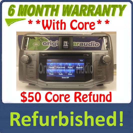 2014 - 2015 Refurbished Toyota 4Runner OEM Touchscreen Bluetooth HD Radio P10544