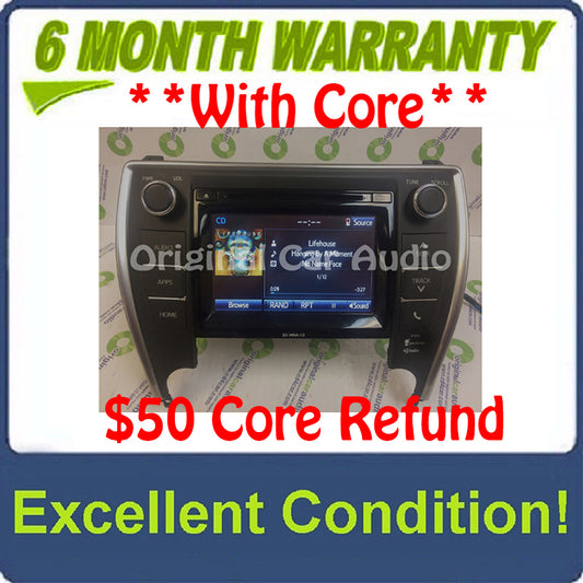2015 - 2017 Toyota Camry OEM Gracenote Touch Screen Display AM FM Radio Receiver P10719
