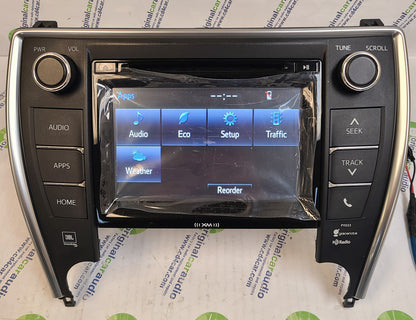 Refurbished 2015 - 2017 Toyota Camry OEM AM FM XM HD Touch Screen JBL Radio Gracenote P11223