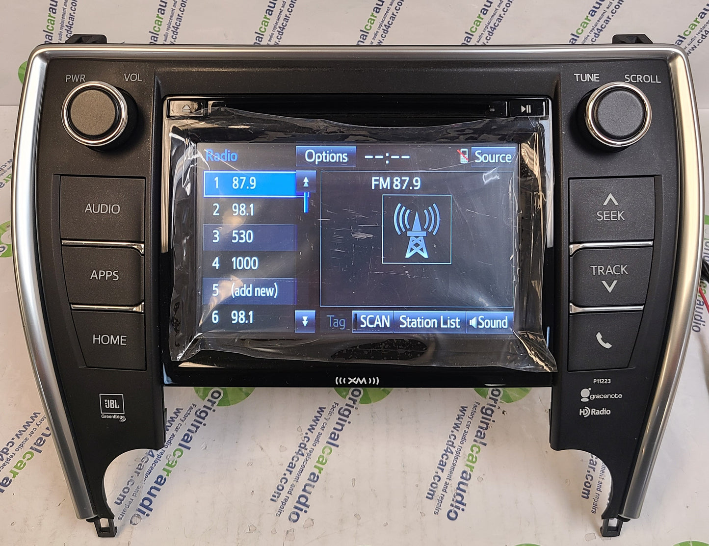 Refurbished 2015 - 2017 Toyota Camry OEM AM FM XM HD Touch Screen JBL Radio Gracenote P11223