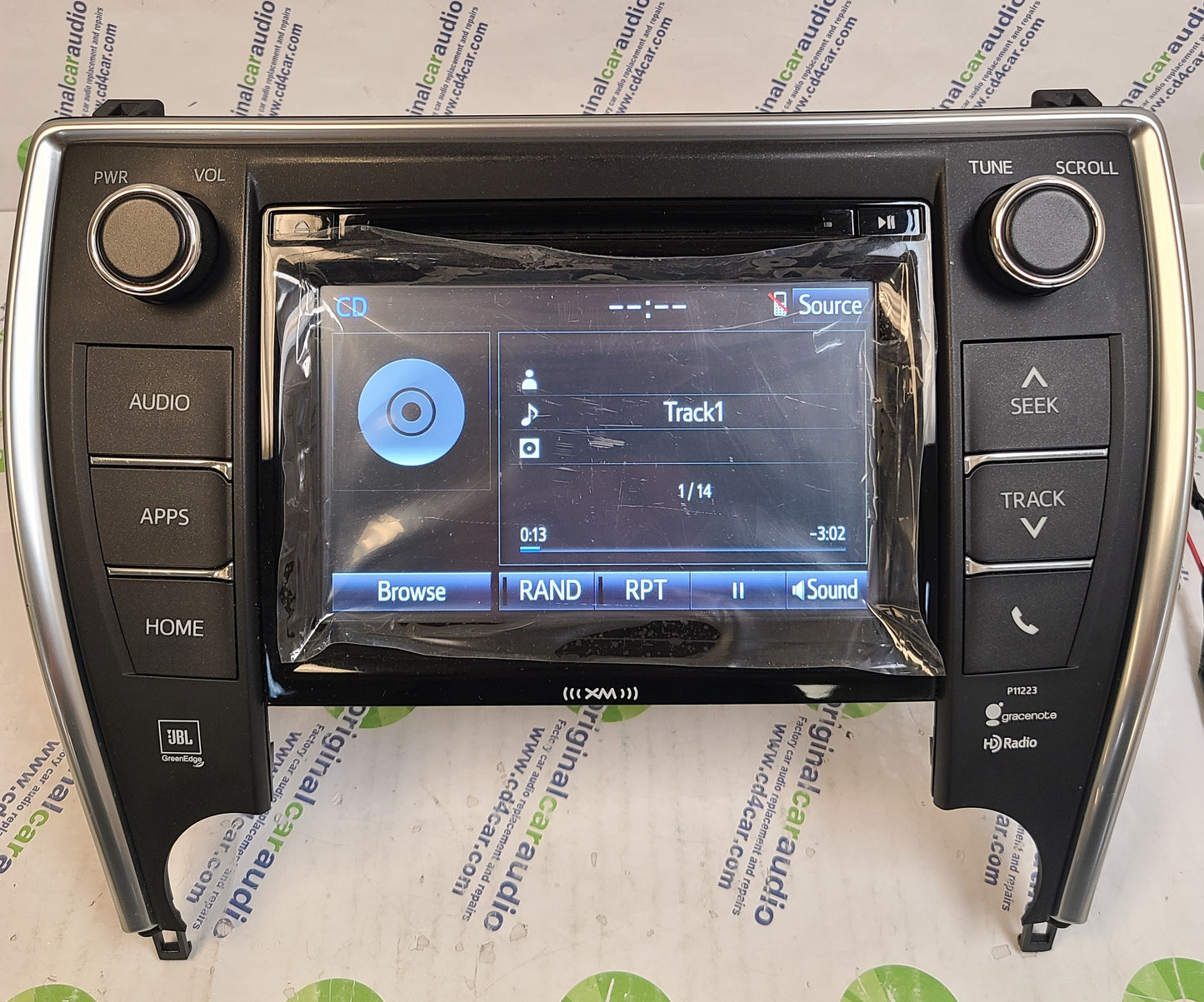 Refurbished 2015 - 2017 Toyota Camry OEM AM FM XM HD Touch Screen JBL Radio Gracenote P11223