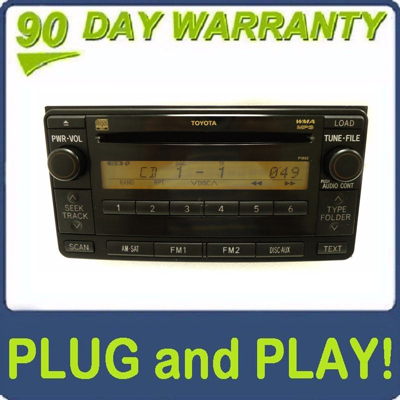 TOYOTA Yaris 4Runner Radio Stereo 6 Disc Changer MP3 CD Player Satellite P1802 2006 2007 2008 2009
