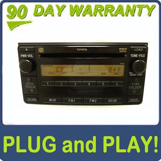 TOYOTA Yaris 4Runner Radio Stereo 6 Disc Changer MP3 CD Player Satellite P1802 2006 2007 2008 2009
