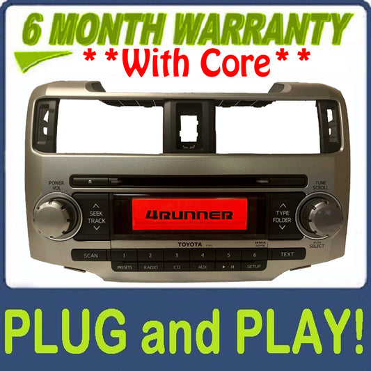 2010 - 2014 Toyota 4Runner Radio AUX CD Disc Player P1850/P1851