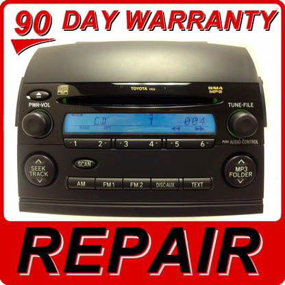 Repair Your 2004 - 2010 TOYOTA Sienna OEM JBL Radio CD Player REPAIR SERVICE